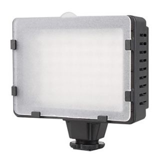 5600K 76 LED White Light Video Lamp with Filters for Camera