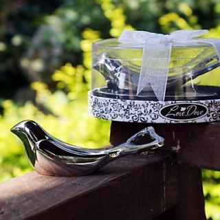 The Love Dove Chrome Bottle Opener in Elegant Oval Showcase Gift Box
