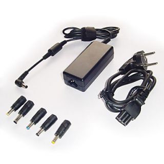 Universal Laptop AC Adapter with 5 Connectors (65W)