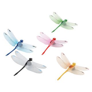 Colorful Dragonfly Shaped Fridge Magnets (5 Pack)