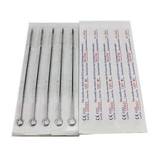 50PCS Sterile Stainless Steel Tattoo Needles 25 7M1 25 7RS