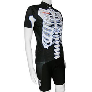 100% Polyester and Quick Dry Mens Cycling Short Suits (Skeleton)