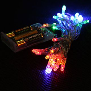 4 Colors Light 2 Mode LED String Fairy Lamp for Christmas (3xAA)