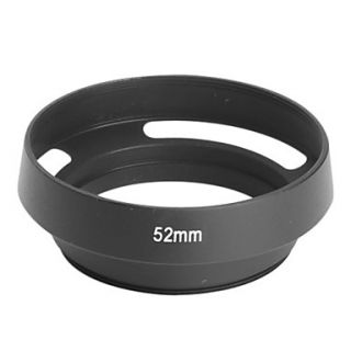 Metal Tilted Vented Lens Hood Shade for Leica M LM 52mm
