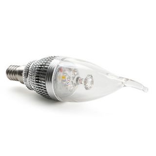 E14 3x1W 270LM 3000K Warm White Light LED Candle Bulb (85 265V)