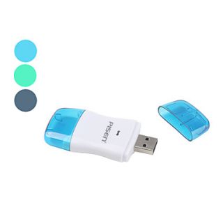 Pisen USB 2.0 Arc SD/SDHC Memory Card Reader (Assorted Colors)