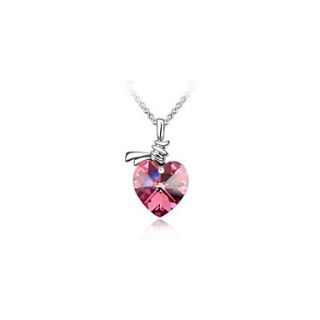 Heart Shaped Crystal Necklace