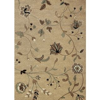 Floral Ivory Transitional Area Rug (710 X 10 2)