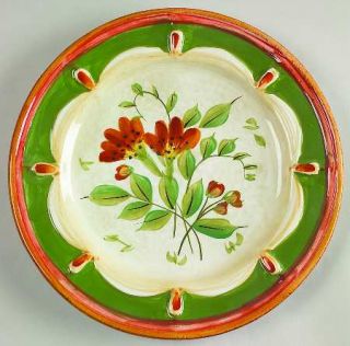 Wildflowers Salad/Dessert Plate, Fine China Dinnerware   Multicolor Flowers, Gre