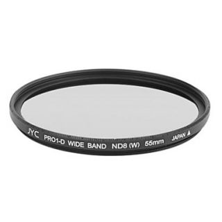 Genuine JYC Super Slim High Performance Wide Band ND8 Filter 55mm