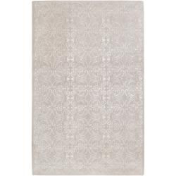 Hand tufted Casual Ivory Floral Agyro Wool Rug (33 X 53)