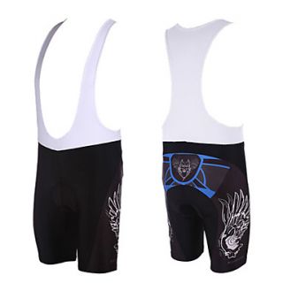 Kooplus Mens Cycling BIB Shorts with 80% Polyester (Blue Wolf)