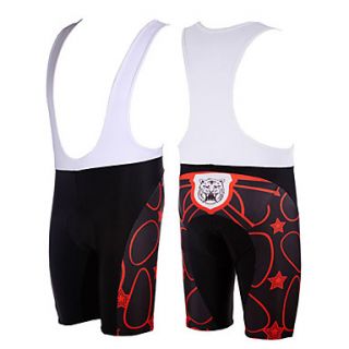 Kooplus Mens Cycling BIB Shorts with 80% Polyester (Tiger)