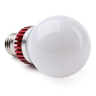 E27 3W 270LM 3000 3500K Warm White Red Cover LED Ball Bulb (85 265V)