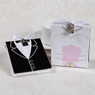 Side by Side Bride and Groom Photo Album Favors