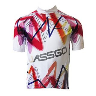 JASSGO   Mens Short Sleeve Cycling Jersey with 100% Polyesters