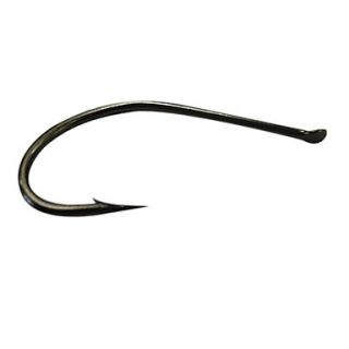 Carbon Steel Fishhook with Right Curved Point (30 Piece Pack)