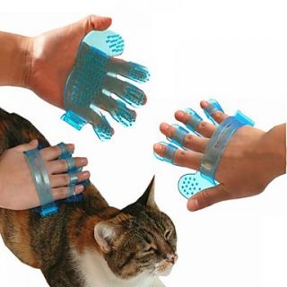 Rubber Glove Grooming Cleaning Brush Comb for Dogs