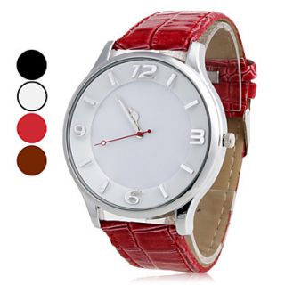 Womens PU Analog Quartz Wrist Watch (Assorted Colors)