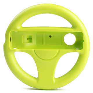 Plastic Racing Wheel Controller for Wii/Wii U (Green)