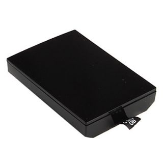 Plastic 120GB Hard Drive Disk Case for Xbox 360 Slim (Black)