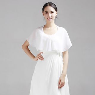 Short Sleeve Chiffon Special Occasion Jacket/Wedding Wrap(More Colors)