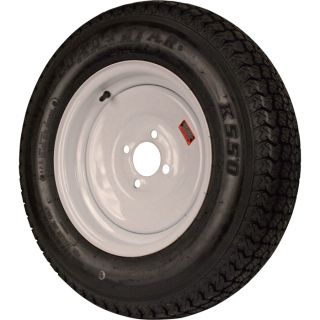 4 Hole High Speed Standard Rim Design Trailer Tire Assembly   ST175/80D 13