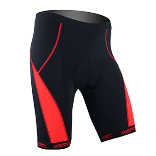 Santic Men and Womens Coolmax Material Cycling 1/2 Shorts(Red)