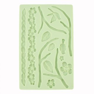 DIY Baking Silica Gel 3D Leaves Shaped Cake Biscuit Cookie Mold
