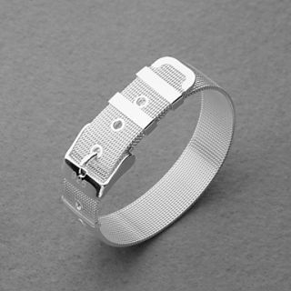 Gorgeous Silver Plated Watch Belt Unisex Bracelet