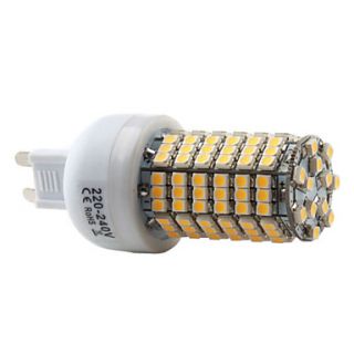 G9 138 3528 SMD 7W 350 450LM 2800 3300K Warm White Light LED Corn Bulb (220 240V)