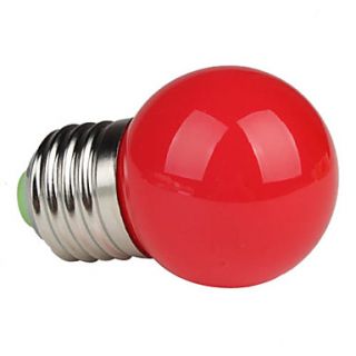 E27 1W 90LM Red Light LED Ball Bulb (220V)