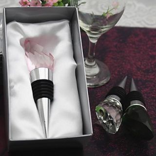 Beautiful Crystal With Slope Bottle Stopper (More Colors)