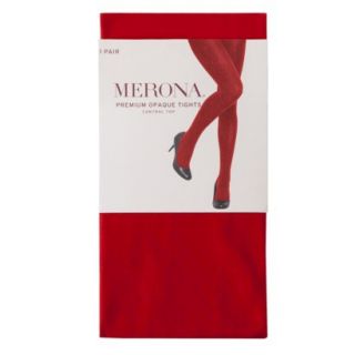 Merona Womens Premium Control Top Opaque Tights   Anthem Red M Tall