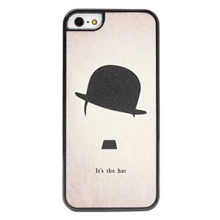 Round Hat Pattern Hard Case for iPhone 5/5S