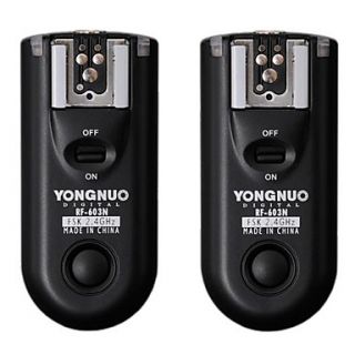 Yongnuo RF 603 2.4GHz Radio Wireless Remote Flash Trigger N2 for Nikon