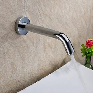 Sensor Contemporary Hands Free Bathroom Sink Faucet Chrome Finish(Cold)