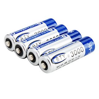 1.2V 3000mAh NH AA Rechargeable Battery (Blue)