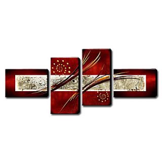 Hand Painted Oil Painting Abstract Set of 4 1211 AB0200