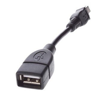 Mini USB Male to USB Female OTG Cable