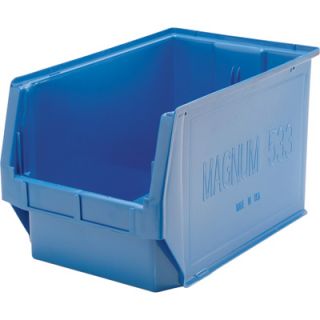 Quantum Storage Magnum Bin   3 Pack, 19 3/4in.L x 12 3/8in.W x 11 7/8in.H, Blue,