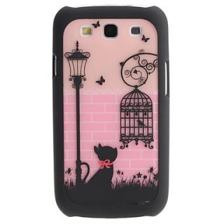 Lovely Cat and Birdcage Pattern 2 in 1 Detachable Hard Case for Samsung Galaxy S3 I9300