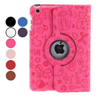 Cartoon Pattern PU Leather Case with 360 Degree Rotating and Stand for iPad mini (Assorted Colors)