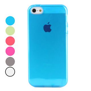 Transparent TPU Soft Case for iPhone 5/5S (Assorted Colors)