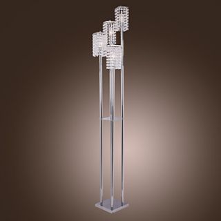 160W Metal and Crystal Floor Lamp with 4 lights