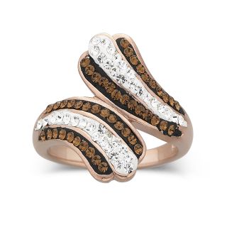 Rose N Chocolate Crystal Ring, Womens