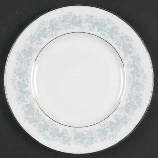 Royal Doulton Meadow Mist Salad Plate, Fine China Dinnerware   Blue&Yellow Flora