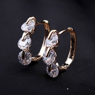 Rose Gold Color Plated Alloy Earrings