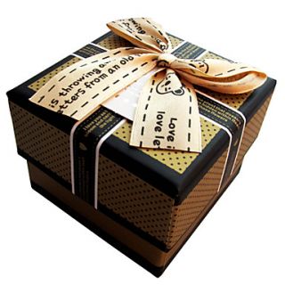 Lovely Pokla Dot Gift Box With Ribbon Bowknot
