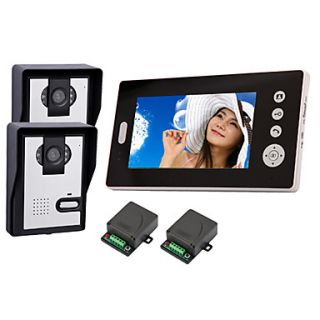 2.4GHz Wireless 7 LCD Monitor Home Security Video Door Phone and Intercom System